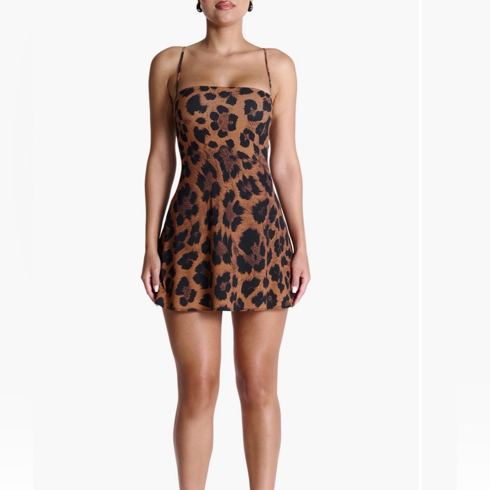 NEW Leopard Print Mini Dress Naked Wardrobe